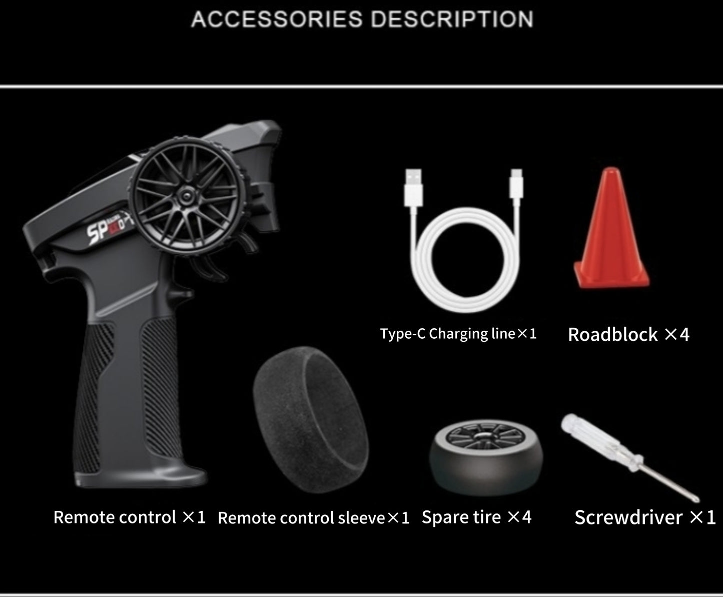 911GT3RS Kvarrada transmisio drivanta teleregita aŭto